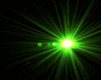 Grüner Leuchtender Stern