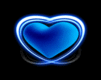 Elektrisches Blaues Herz