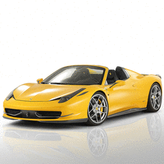 Ferrari 458 Spider in Yellow