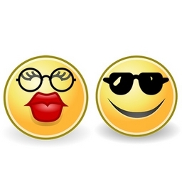 Smiley Couple With Glasses