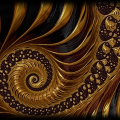 Golden Mirror Spirals